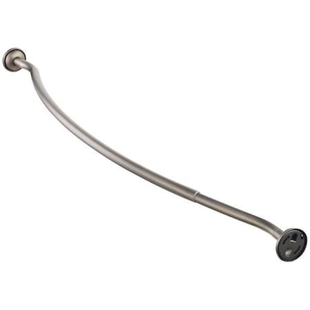 Simple Spaces Shower Curtain Rod, 13-1/2 lb, 52 to 72 in L Adjustable, 1 in Dia Rod, Steel, Venetian Bronze SD-CSR-VB