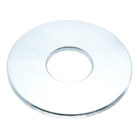 Zoro Select Flat Washer, For Screw Size 11/8 in , Aluminum Plain Finish WASB81WAL