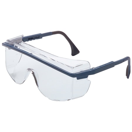Uvex OTG Rimless Safety Glasses with Black Temple and Clear Lens with Anti-Scratch Hard Coating S2510