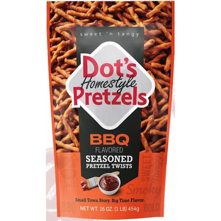 Dots Homestyle BBQ Pretzels 16 oz Bagged 71997