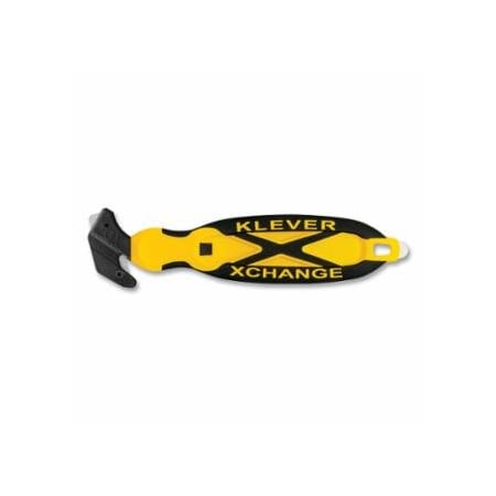 Klever XChangeXD Hook Cutter, 7 in L, Straight Blade, Steel, Plastic, Black/Yellow, 12PK 926-KCJ-XC-65Y