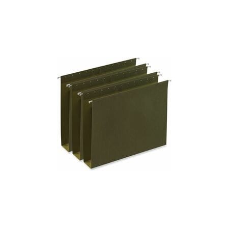 Universal Hanging File Folders, Green, 8.5in H, 25PK UNV14142