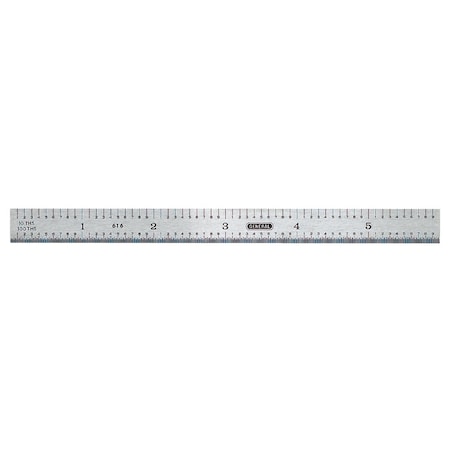 General Tools 6'' Flexible Steel Industrial Precision Straight Edge Ruler 616