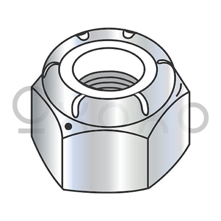 Oxoxo 3/8-16 Nylon Insert Hex Locknut NE Light Hex Standard Height Grade 5 Zinc, 1500PK 538663