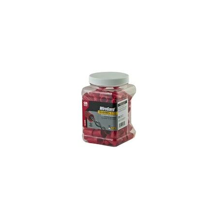 Gb WireGard -6 Wire Connector, 18 to 10 AWG, Steel Contact, Polypropylene Housing, Red, 125PK 16-006N