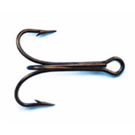 Mustad 3551DT-3 by 0-25 Duratin Ringeye Sport Treble Hook, Size 3, 25PK 3551DT-3/0-25
