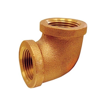 Jmf 0.37 in. FPT Brass 90 Degree Threaded Elbow - pack of 5, 5PK 4506986