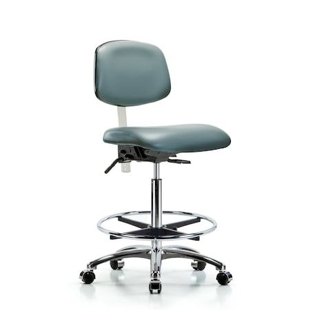 Blue Ridge Ergonomics Vinyl Clean Room Chair BR-NCR-VHBCH-CR-T1-A0-CF-CC-8822