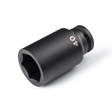 Tekton 3/4 Inch Drive x 40 mm Deep 6-Point Impact Socket SID33140