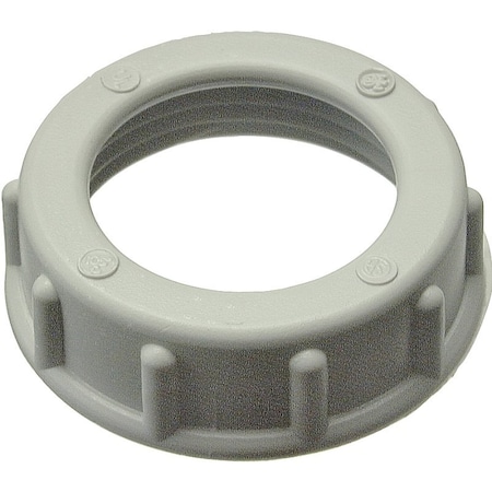 Halex Rigid Conduit Bushing, 3/4 in, PVC, For: Locknut, 100/BX, 100PK 75207B