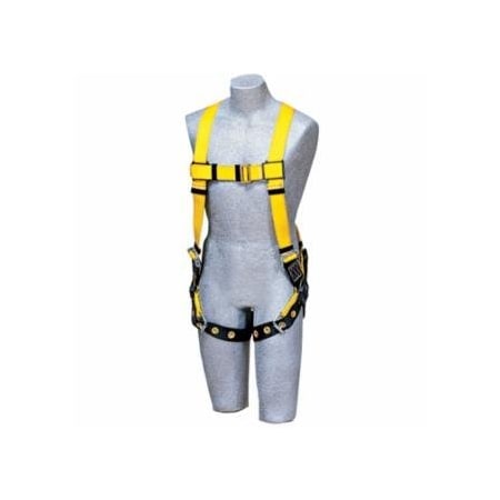 Dbi-Sala Delta, Vest Safety Harness, Back D-Ring, Yellow/Navy, Universal Size 098-1102000