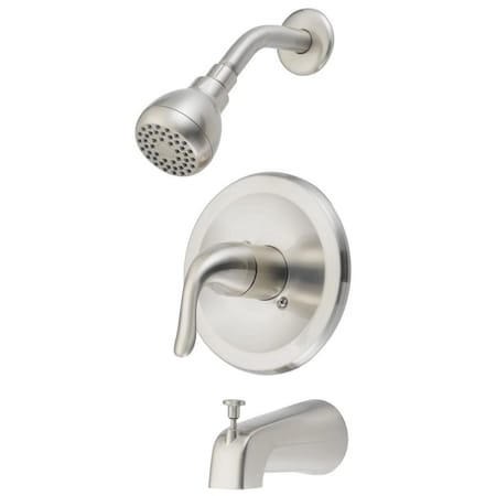 Boston Harbor Tub/Shower, Fixed Mount Showerhead, 1.75 gpm Showerhead, 1 Spray Settings, 1-Handle TQ-F1214517NP