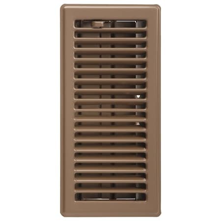 Imperial Mfg Register Floor 4X8In Brn RG3297