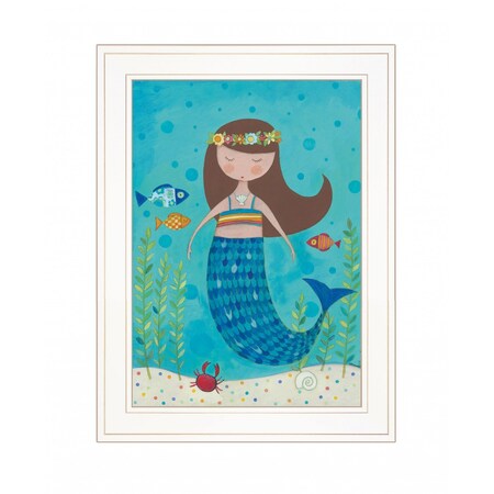 Under the Sea 3 White Framed Print Wall Art