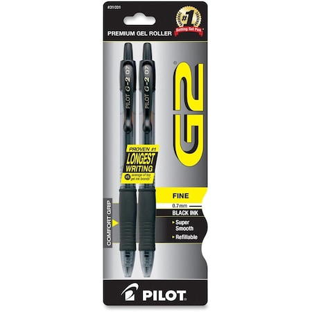 Pilot PEN, RBALL, G2 FN, BK, 2/PK 31031