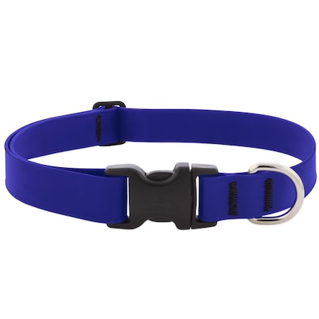 Lupinepet Splash True Blue BioThane Dog Adjustable Collar Large 28052