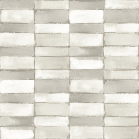 A-Street Prints Braden Silver Tile Wallpaper 4074-26645