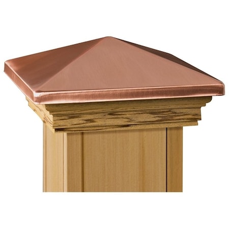 Maine Ornamental Maine Ornamental 72219 Post Cap, 5-1/2 x 5-1/2 in Post/Joist, High-Point Top, 6 in L, 6 in W 72219