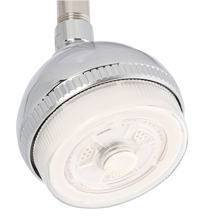 Supply Giant Shower Head, High Pressure 3 Function Massage Showerhead, 2.5 GPM, 6in Face Diameter Fixed 74-42047