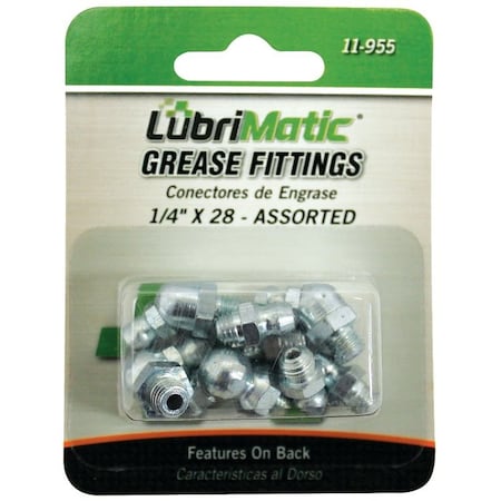 Lubrimatic 11-955 STD GREASE FITTINGASST LUBR11955