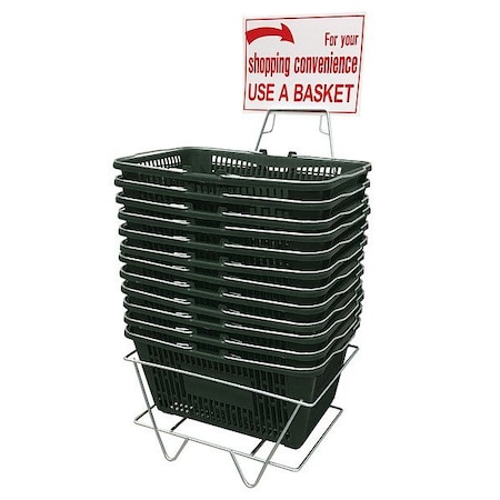 R.W. Rogers Co Hand Basket Set, Green, 8-in L H2112003