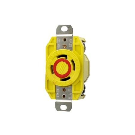 Leviton Corrosion Resistant, Industrial Grade Receptacle 30 Amp, 480 Volt 3-Phase 27CM-30