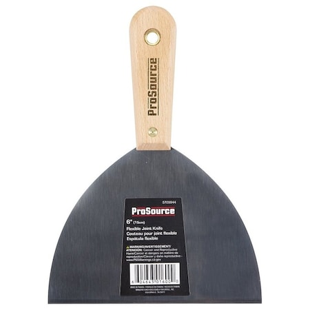 Prosource Joint Knife, 4-3/8 in W Blade, 6 in L Blade, HCS Blade, Full-Tang Blade, Wood Handle, Rosewood Handle 01600R