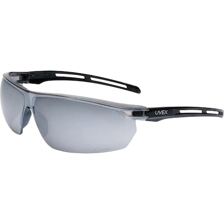 Uvex Rimless Safety Glasses with Foam Padding, I/O Lens and Anti-Fog Coating S4044