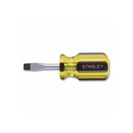 Stanley 100 Plus Round Blade Standard Tip Screwdriver, 1/4 in tip, 3-1/2 in L 680-66-161-A