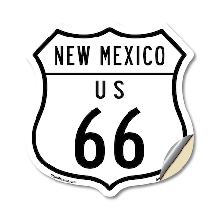 Signmission New Mexico Route Marker Shield Sign Us 6, 12 Inch X 12 Inch, Vinyl Decal SHI-D-12-389