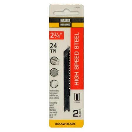 Disston 2.75 in. 24 Tooth Master Mechanic Jig Saw Blade 2 P, 2PK 117929