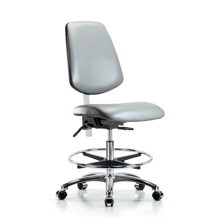 Blue Ridge Ergonomics Vinyl Clean Room Chair BR-NCR-VMBCH-MB-CR-T0-A0-CF-CC-8840