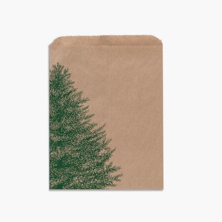 Nashville Wraps Evergreen Kraft Paper Merchandise Bags, 6.25x9.25, 100PK MB1EGM