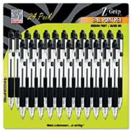 Classroom Creations 12221 Retractable Ballpoint Pen - Black Ink - Medium - 24Per Pack CL3817320