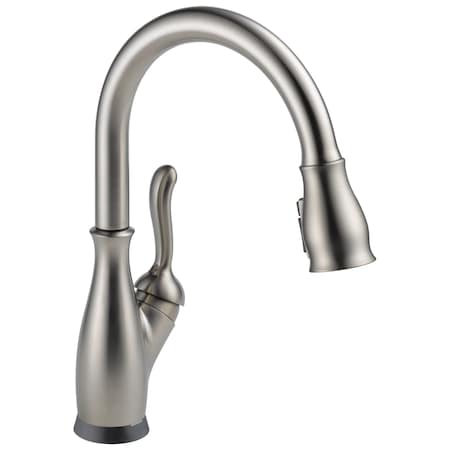 Delta Leland Single Handle Pull-Down Kitchen Faucet with Touch2O and ShieldSpray Technologies 9178T-SP-DST