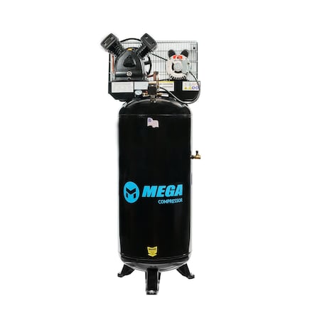 Mega Compressor 60 Gal. 3 HP 150 PSI Electric Upright Air Compressor MP-6060VU