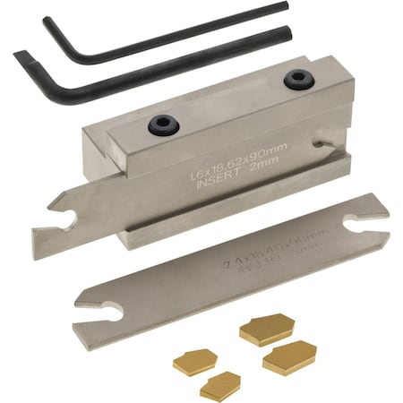 Grizzly 5/8" Indexable Parting Tool Set T24977
