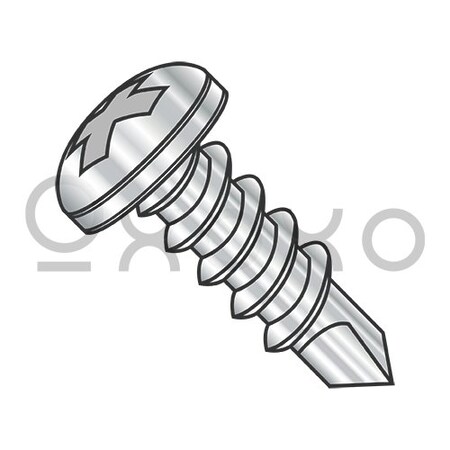 10-16X7/8 Phillips Pan Full Thread Self Drilling Screw 18-8 Stainless Steel, 4000PK