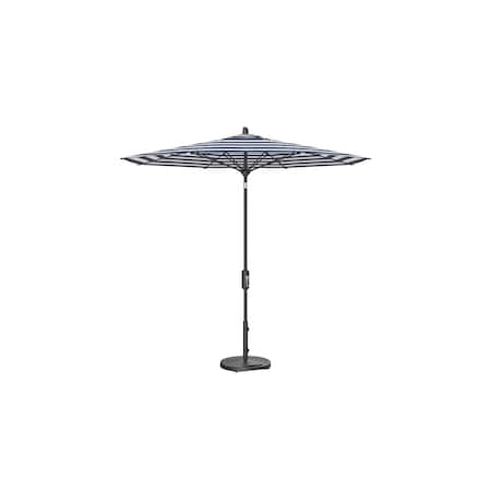 Treasure Garden 9 ft Patio Umbella, aluminum, fiberglass ribs, outdoor, Kinzie Royal Stripe UM840-09 6733 Kinzie Royal Stripe