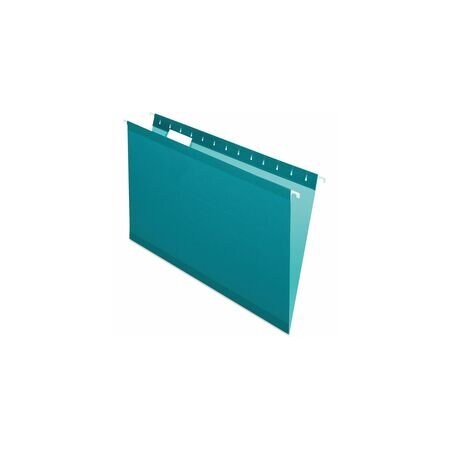 Pendaflex Hanging File Folders, Teal, 8 1/2in H, 25PK PFX415315TEA
