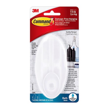 3M 3M Command Large Plastic Caddy Hanger 5 in. L 1 pk BATH19-ESF