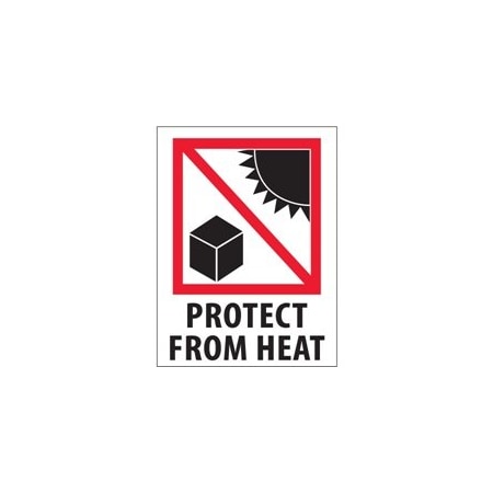 Bubblefast 3 x 4'' - ''Protect from Heat'' Labels BFIPM304
