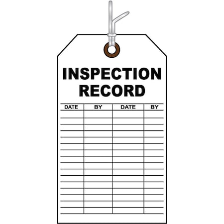 Zoll Inspection Tag, Inspection Card, Paper, 6 in Width, 3 in Height, Write On Surface: Yes , 10 PK 8911-000440-01