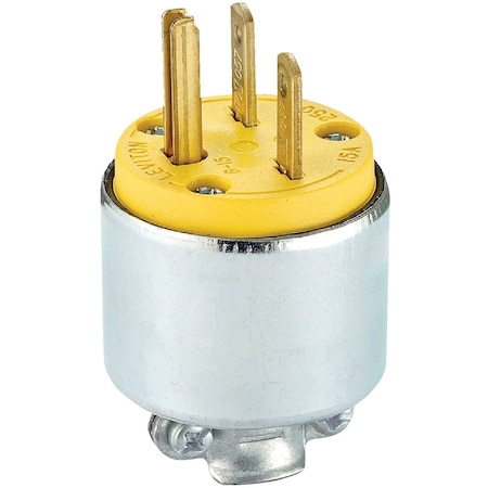 Leviton 15A 250V 3-Wire 2-Pole Armored Cord Plug 000-615PA