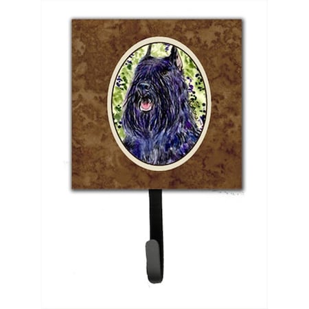 Micasa 4.25 x 6 in. Bouvier des Flandres Leash Or Key Hook MI10823