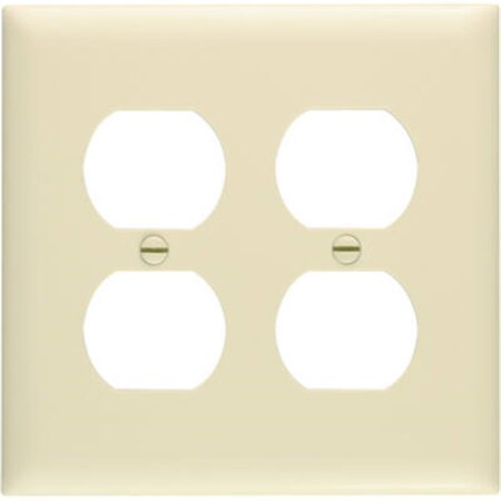 Nextgen TP82ICC30 2 Duplex Wall Plate, 2 Gang, Ivory NE698551