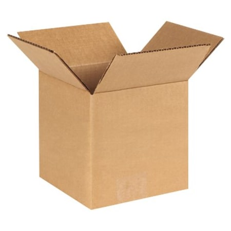 Zoro Select 6 in x 6 in x 6 in Shipping Box, Kraft, Corrugate, Single Wall, 44 ECT HD666