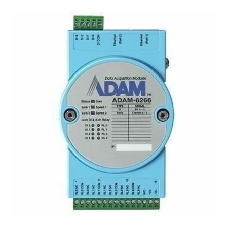 Advantech 4-Ch Relay Output Modbus Tcp Module Wit ADAM-6266-B