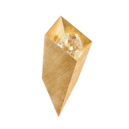 Corbett Lighting Noz Nozawa X Conch 1 Light Wall Sconce 10 In. Vintage Gold Leaf 467-01-VGL