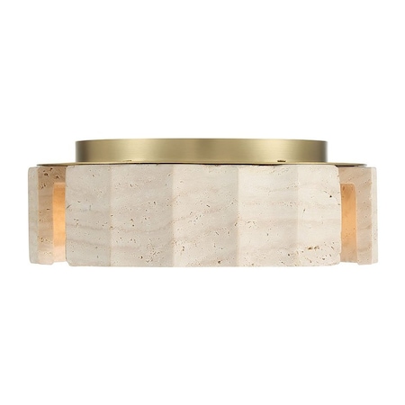 Euf Roslington, Flush Mount, 12", Gold, Opal Etched Glass 49927-016